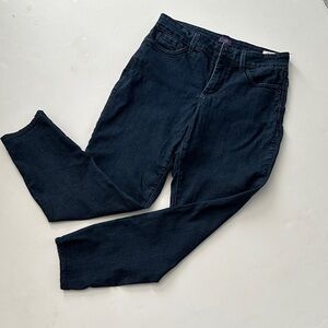 NYDJ Purple Stitch Dark Denim Legging Jeans